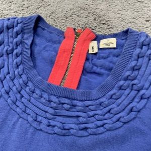 Moth - purple sweater with zipper detail